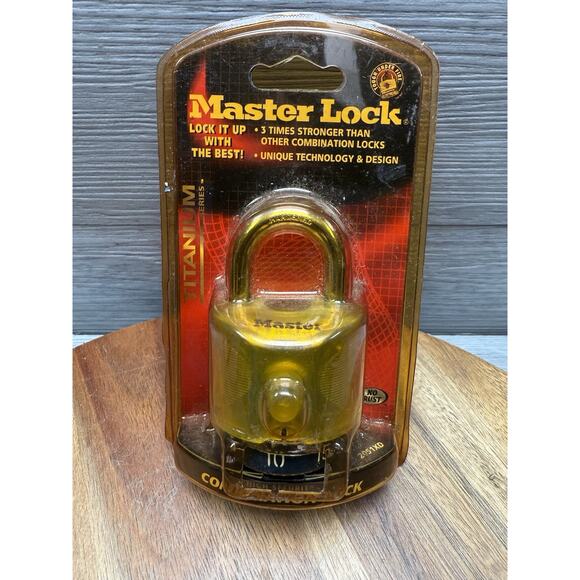 Master Lock Titanium Series Combination Lock 3X Stronger - Picture 1 of 2